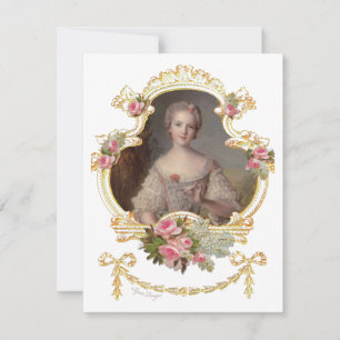 Jeune Reine Marie Antoinette Roses Roses Cartes