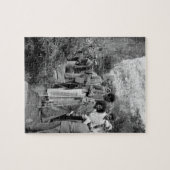 Jeune Sathya Sai Baba sur le puzzle (Horizontal)