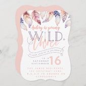 Jeune, sauvage et invitation à trois ans. (Devant / Derrière)