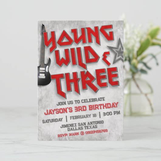 Jeune Sauvage et Invitation Trois Rock (Debout devant)