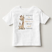 Jeune sauvage et trois ans Jungle Baby T-Shirt (Devant)