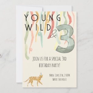 Jeune Sauvage et Trois Invitation à une fête d'ann