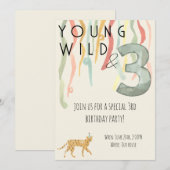 Jeune Sauvage et Trois Invitation à une fête d'ann (Devant / Derrière)