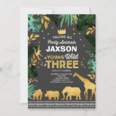 Jeune Sauvage Et Trois Invitation Anniversaire Jun (Devant)