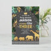 Jeune Sauvage Et Trois Invitation Anniversaire Jun (Debout devant)