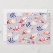 Jeune, sauvage et trois invitation d'anniversaire  (Dos)