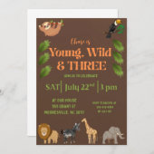 Jeune, sauvage et trois invitations (Devant / Derrière)