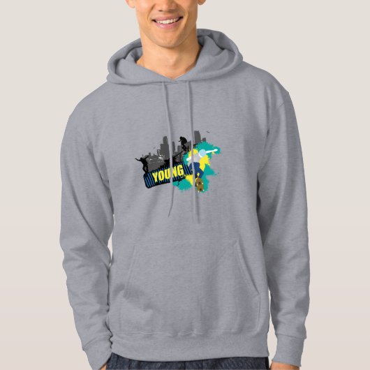Jeune Sweat - shirt à capuche de skateboard (Devant)