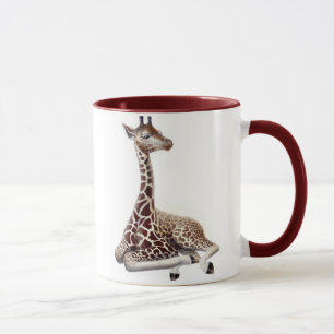 Jeune tasse de sonnerie de girafe