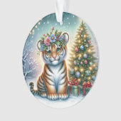 Jeune tigre avec couronne de houx (devant)