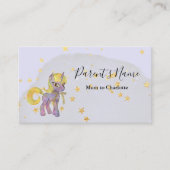 Jeune Unicorne et Carte de visite des étoiles d'or (Devant)