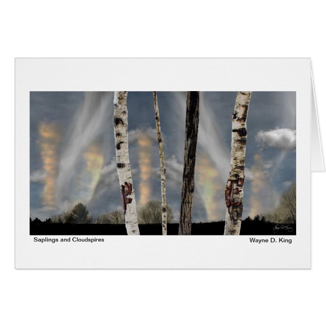 Jeunes arbres et Cloudspires (Devant Horizontal)