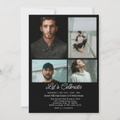 Jeunes garçons Invitation à la Graduation Classe d (Dos)