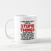 Jeunes Idiots Mug Drôle (Gauche)