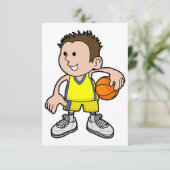 Jeunes invitations de joueur de basket (Debout devant)