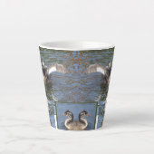 Jeunes Oiseaux Grebe Conception Latte Mug (Devant)