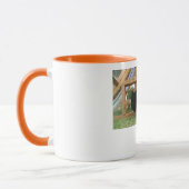 Jeunes poules heureuses dans leur nouvelle tasse (Gauche)