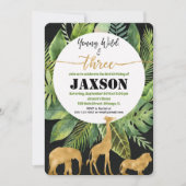 Jeunes sauvages et trois garçons invitation à l'or (Devant)