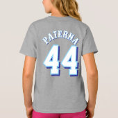 JEUNESSE Filles 603 T-shirt Riptide avec nom et nu (Dos)