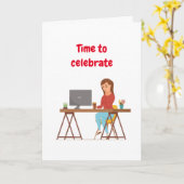 JEUX ANNIVERSAIRE À MA CARTE ***CO-TRAVAILLEUR*** (Fleur jaune)