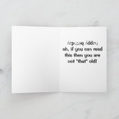 JEUX ANNIVERSAIRE DE LA CARTE "OISEAU COMÉDIQUE" (Intérieur)