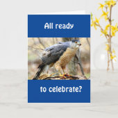 JEUX ANNIVERSAIRE DE LA CARTE "OISEAU COMÉDIQUE" (Fleur jaune)