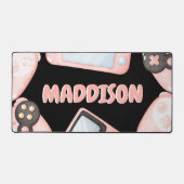 Jeux d'aquarelle rose personnalisés (Recto)