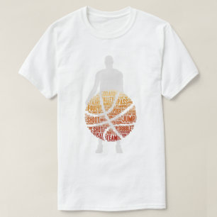 Jeux de basket-ball masculin féminin T-shirt blanc