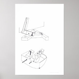 Jeux de Bâtiment LAG Monogramme Dessin 16 affiche