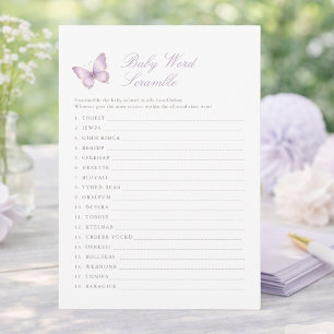 Jeux de cartes de mots mêlés pour bébé de Purple B