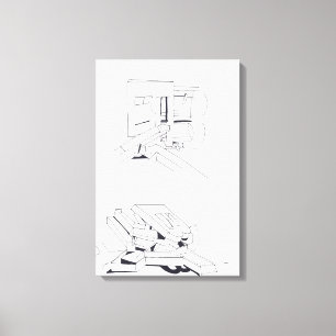 Jeux de construction avec lettres Dessin 8 toile