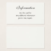 Jeux de Faire-part de mariage personnalisables (Devant & derrière)