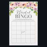 Jeux de Fête des mariées à double face Fleur sauva<br><div class="desc">Commencez la fête avec ce Bingo de Fête des mariées à deux côtés amusant et comment bien connaissez-vous le jeu de mariée! Double le plaisir pour le prix d'un ! Voir tous nos articles correspondants dans notre collection Fleurs sauvages : https://www.zazzle.com/collections/wildflower-119454796637555602 Visitez notre site Web pour plus de designs et...</div>