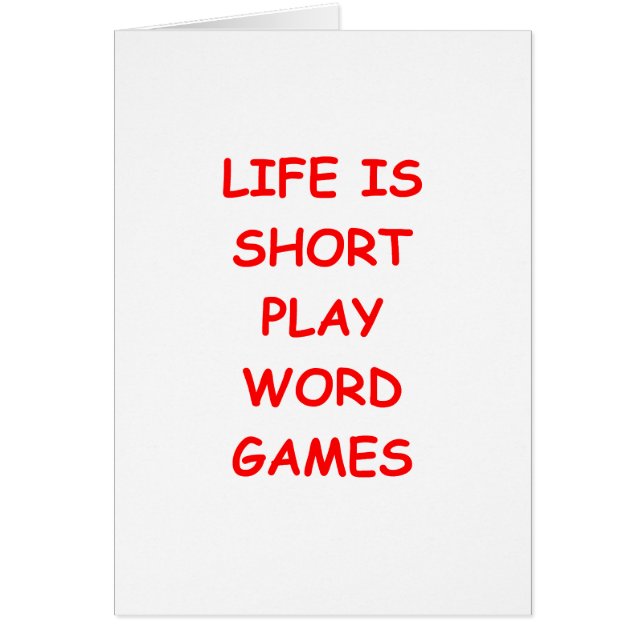 jeux de mots (Devant)