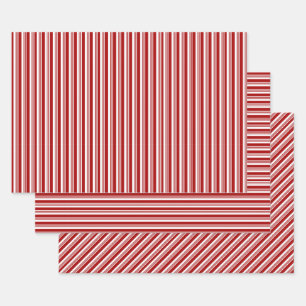 Jeux de papier d'enveloppement à bandes de menthe