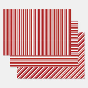 Jeux de papier d'enveloppement à bandes de menthe