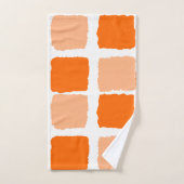 Jeux de serviettes Orange Abstrait (Serviette à main)