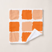 Jeux de serviettes Orange Abstrait (Gant de toilette)