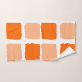 Jeux de serviettes Orange Abstrait (Serviette à main)