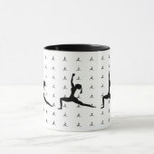Jeux de Yoga blanc - Combo Coffee Mug / Cup (Centre)