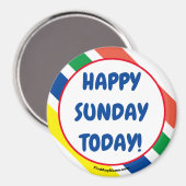 JEUX DIMANCHE AUJOURD'HUI ! Magnet (Recto/Verso)