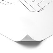 Jeux du bâtiment Monogramme AA Dessin 11 Poster (Coin)