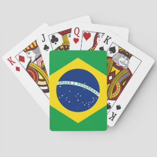 Jeux du drapeau brésilien, cartes à jouer Brésil