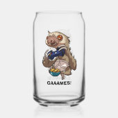 JEUX ! Gamer Sloth Manger des nachos en sous-vêtem (Verso)