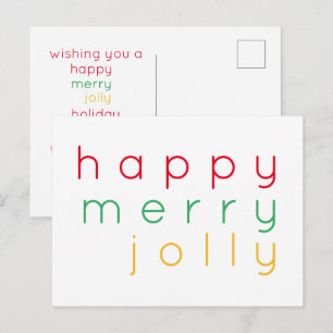 JEUX JOLLY JOLLY Carte postale de Noël