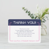 JEUX MODERNE MERCI Marine Bat mitzvah bleu rose (Debout devant)