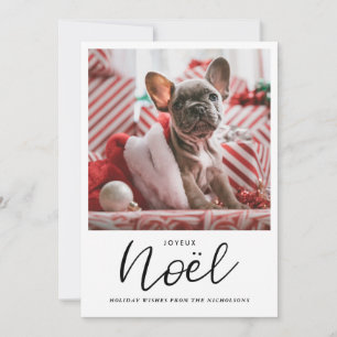 Jeux Noel Handgeschreven Kerstfoto Feestdagenkaart