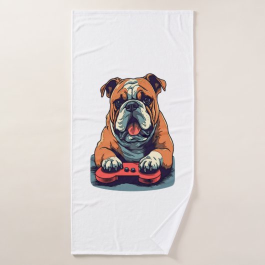Jeux vidéo de Dog Plays (Serviette de bain)