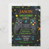 Jeux Vidéo Invitation Anniversaire (Devant)