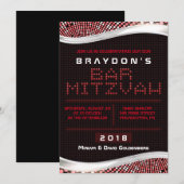 JEUX VIDÉO Invitation du Bat mitzvah de la barre r (Devant / Derrière)